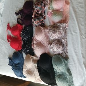 Lot of 11 Victoria secret bralettes